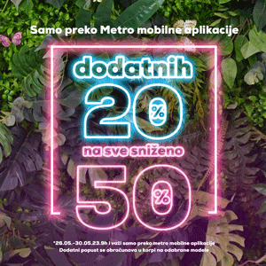 DODATNIH 20% preko mobilne aplikacije!