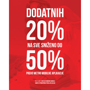 Preuzmi Metro mobilnu aplikaciju i uštedi!