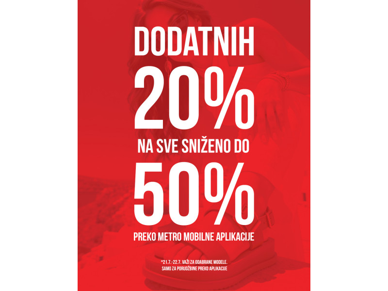 Preuzmi Metro mobilnu aplikaciju i uštedi!