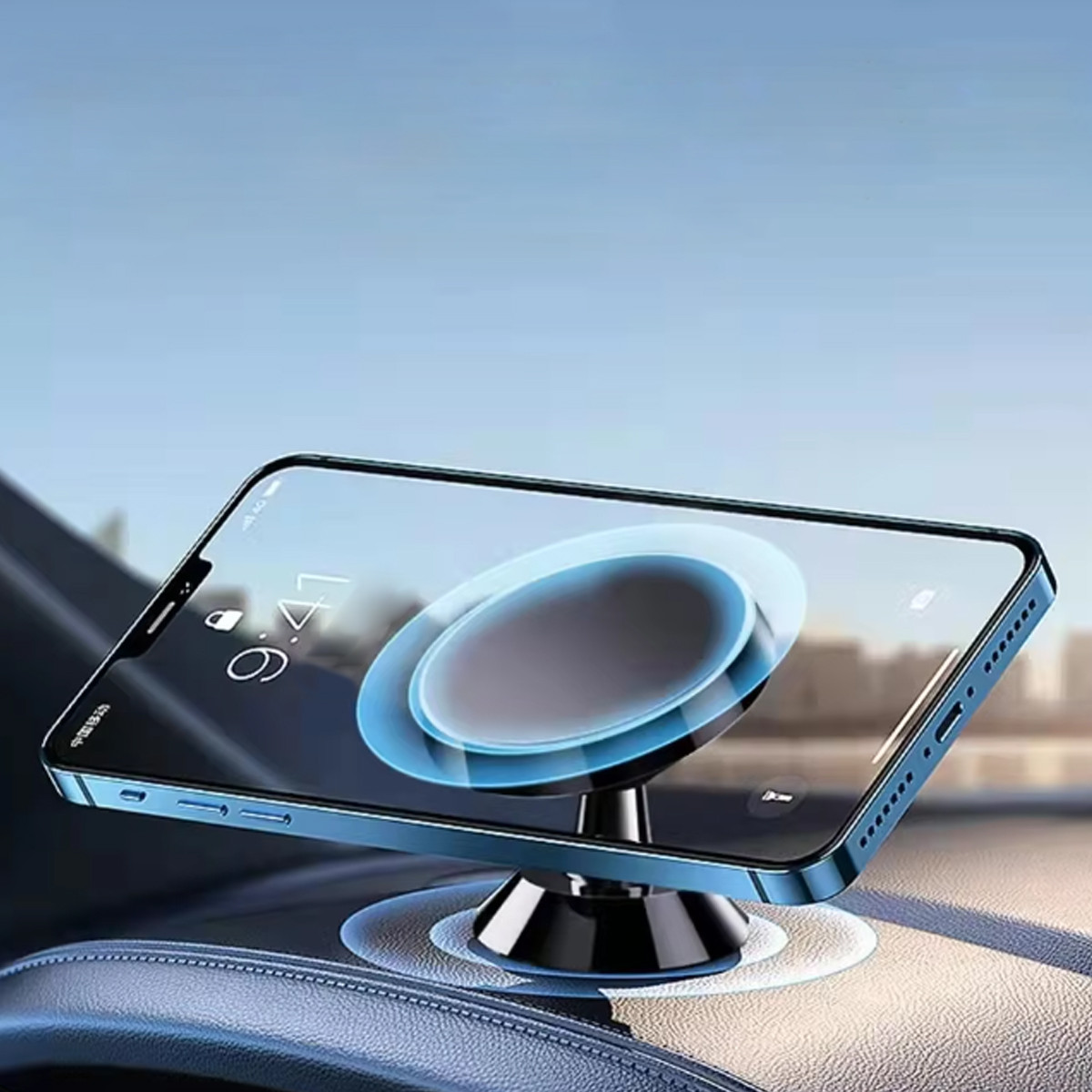 Magnetni nosač za telefon u automobilu sa instalacijom na ventilacione otvore 