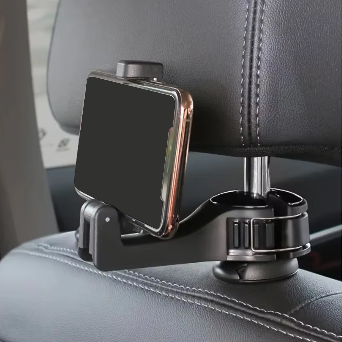Višenamenski držač telefona za naslon sedišta u automobilu