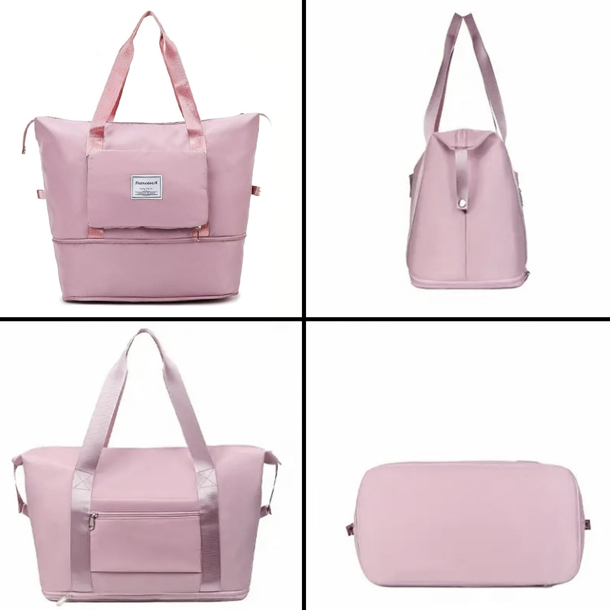Višenamenska torba, rasklopiva i praktična, roza 