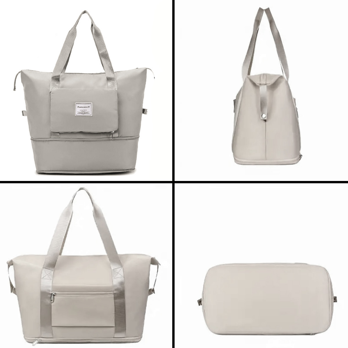 Višenamenska torba, rasklopiva i praktična, siva 