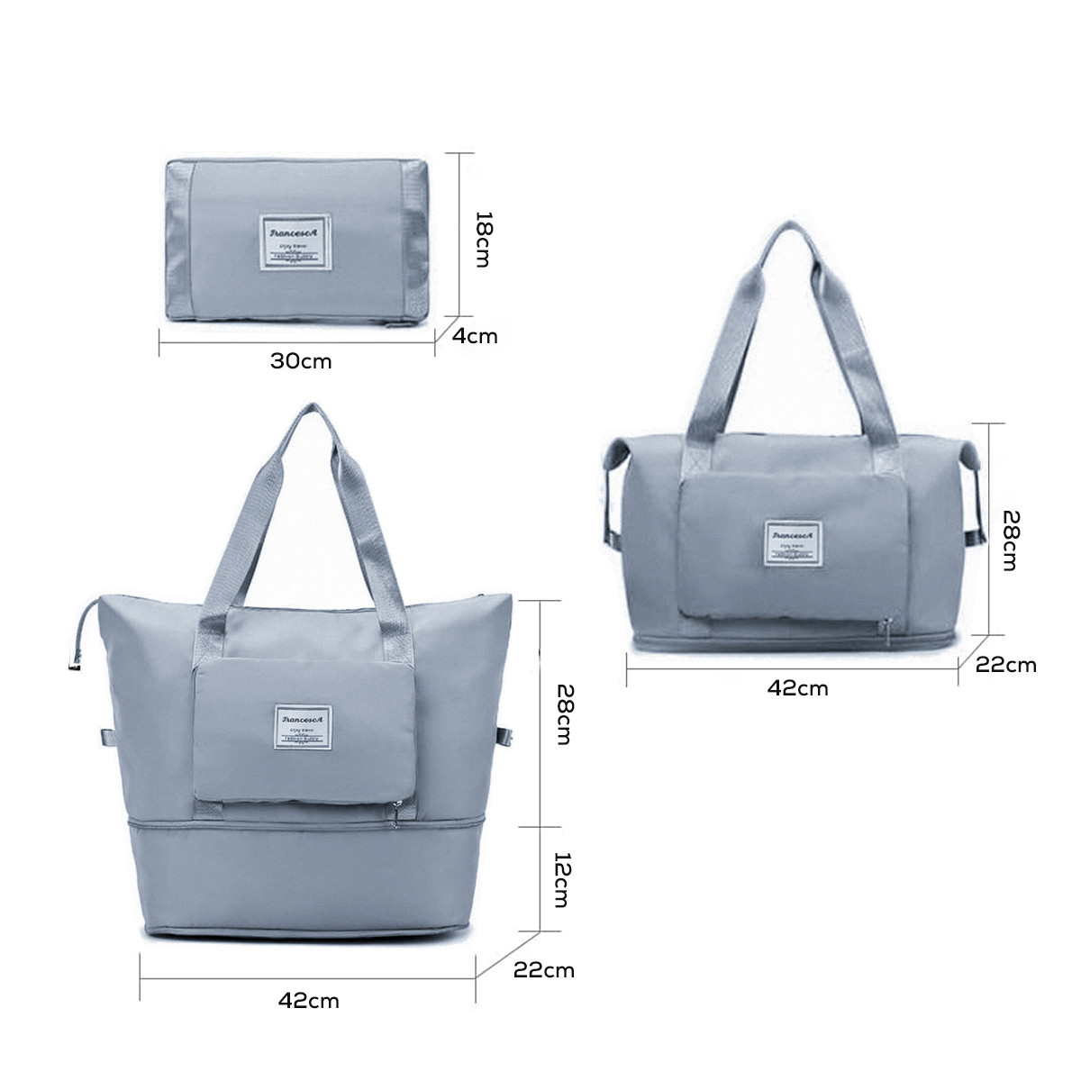 Višenamenska torba, rasklopiva i praktična, plava