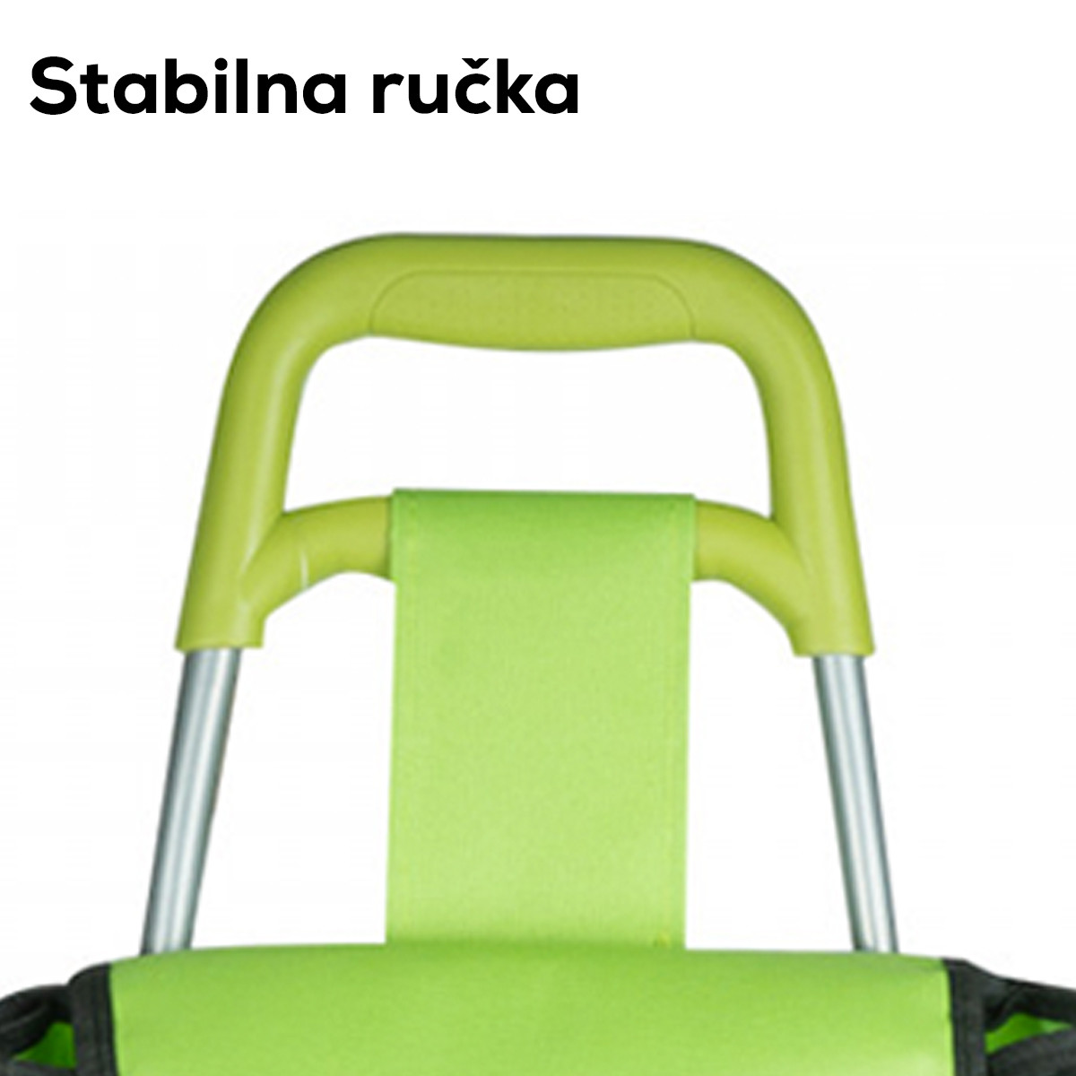 Praktična kolica za kupovinu, zelena