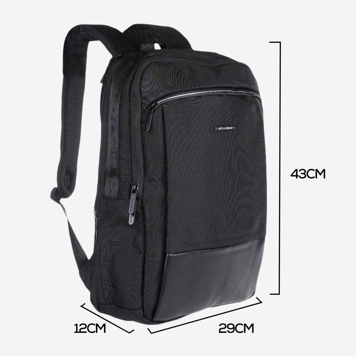 Višenamenski ranac za laptop i putovanja, crni | Obuća Metro