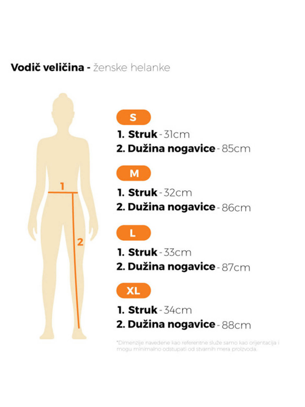 Ženske helanke, savršene za aktivan dan, bež boje