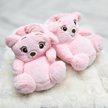 Mekane kućne patofne, svetlo pink 