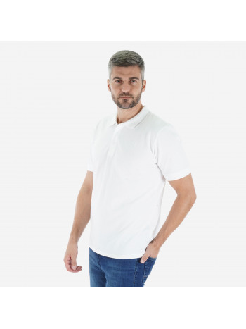 Muška majica sa kragnom, bela 