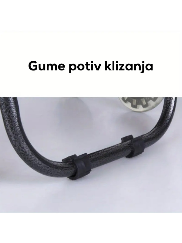 Praktična kolica za kupovinu, bež sa cvetićima