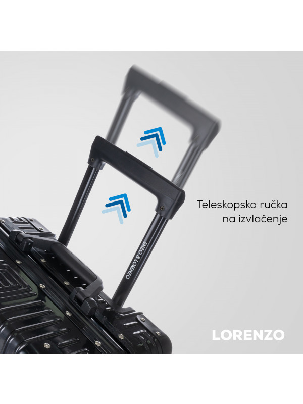 Lorenzo kofer veliki, srebrni