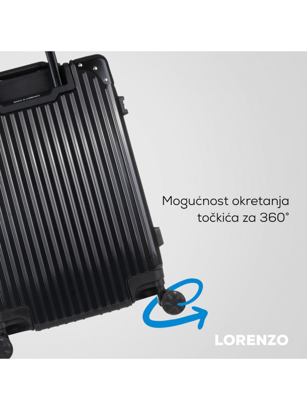 Lorenzo kofer veliki, srebrni