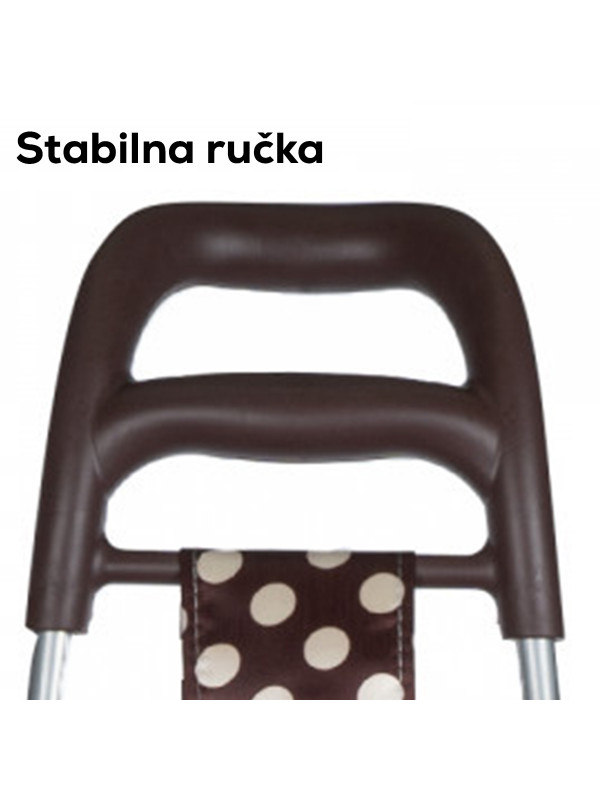 Praktična kolica za kupovinu, bež 