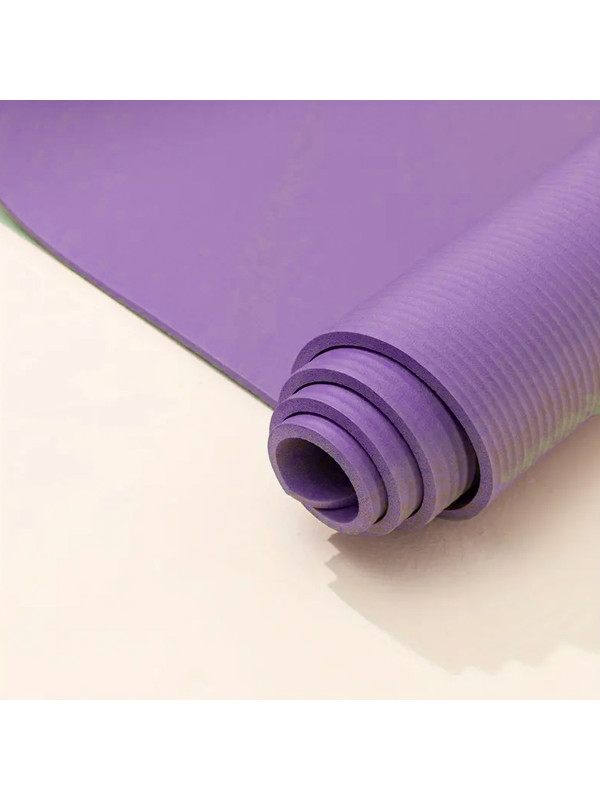 Fitnes prostirka debljine 15mm, ljubičasta 