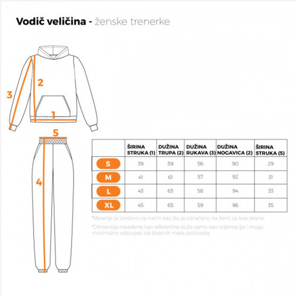 Ženska komplet trenerka, savršena za svakodnevne aktivnosti, udobna i topla, sive boje