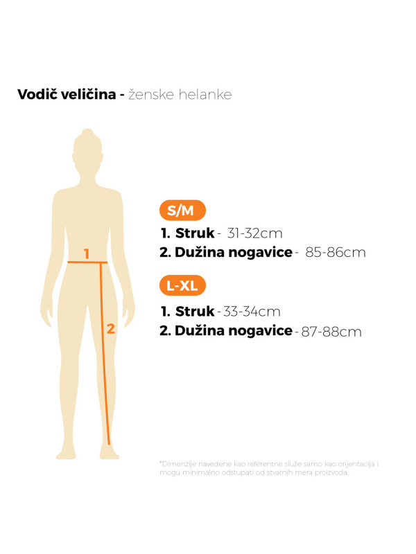 Ženske helanke, crne boje
